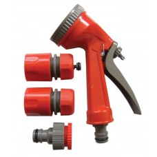 Pistol de stropit cu 7 functii + 3 mufe conectoare 1/2" Top Garden